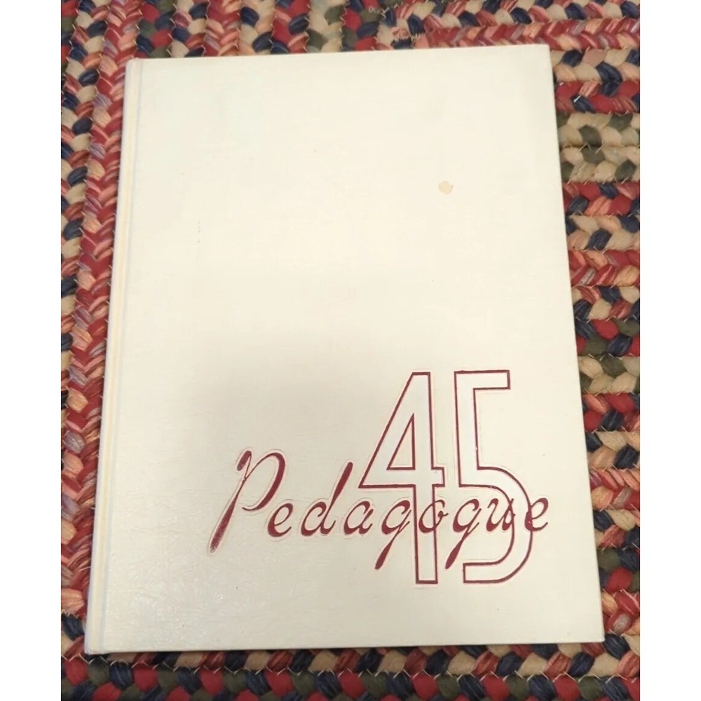 Vintage 1945 Pedagogue New York State College for Teachers Albany NY Yearbook